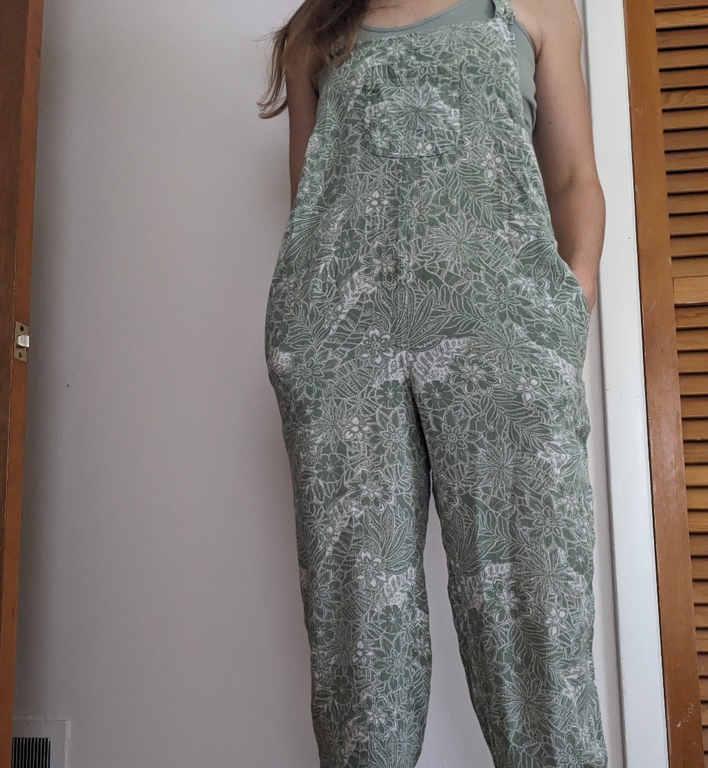 Floral Green Jumpsuit